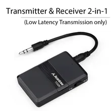 Avantree Bluetooth Transmetteur 2-en-1 APTX Faible Latence Bluetooth V4.1 Audio Émetteur et Récepteur, sans fil Adaptateur pour TV, S