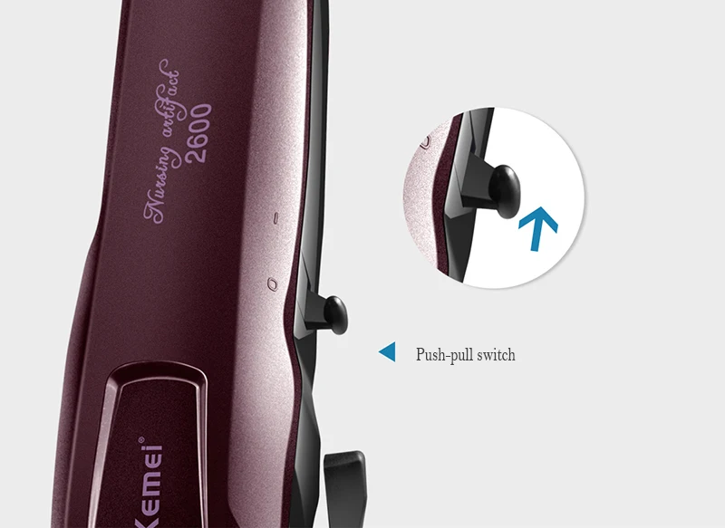 Kemei KM-2600 углерода Сталь головка электрическая бритва электрическая машинка для стрижки волос, мощная машинка для бритья волос инструменты для стрижки волос