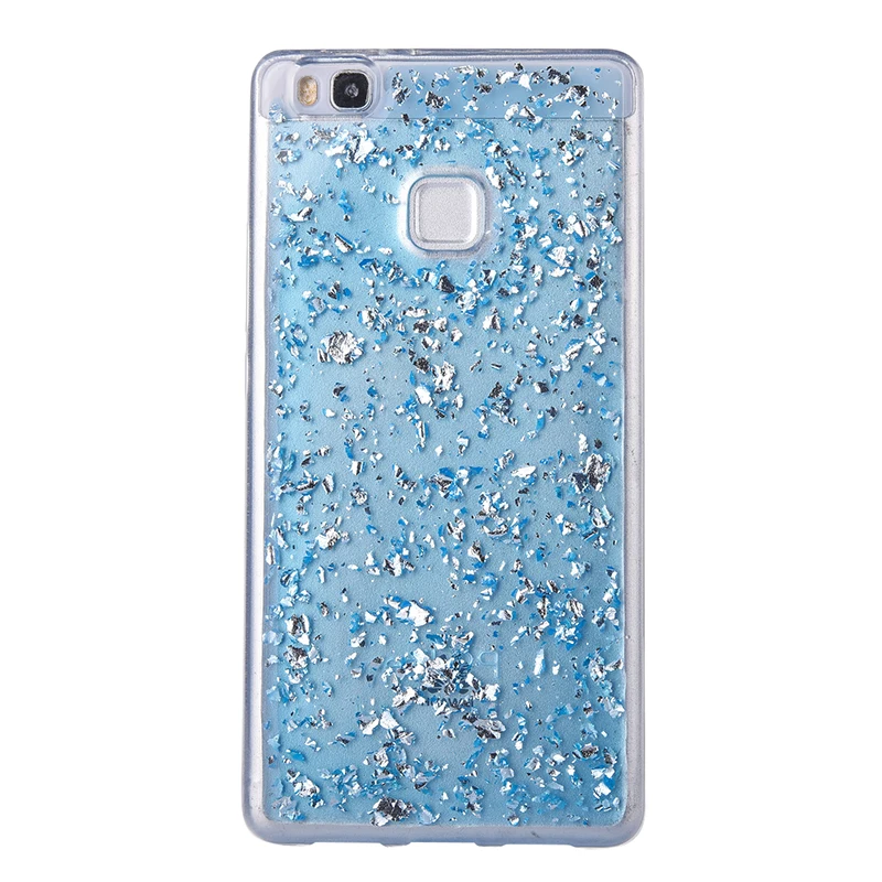 Glitter shining flakes silicone case huawei P9 Lite,P10 Lite (2)
