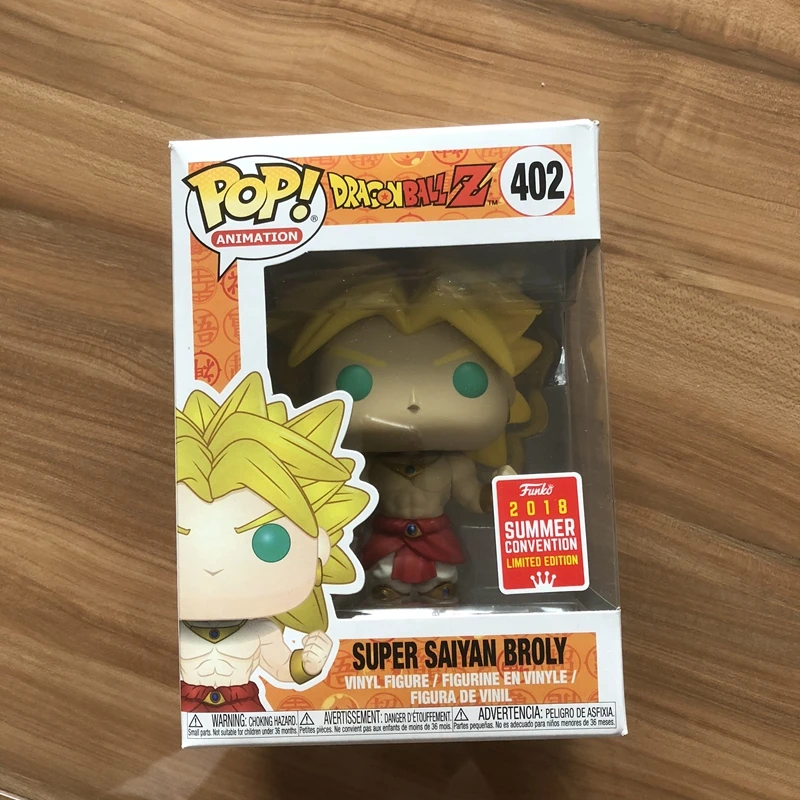 2018 SDCC эксклюзивный Funko pop официальный Амин Драконий жемчуг Z Super Saiyan Broly виниловая