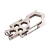 Outdoor multifunction edc tool hexagon wrench para-biner pulley system stainless steel carabiner opener rope hang pulley buckle