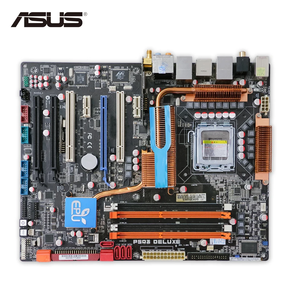 Оригинальный использовать ASUS P5Q3 Deluxe/WI-FI AP рабочего Материнская плата deluxe WiFi-AP P45
