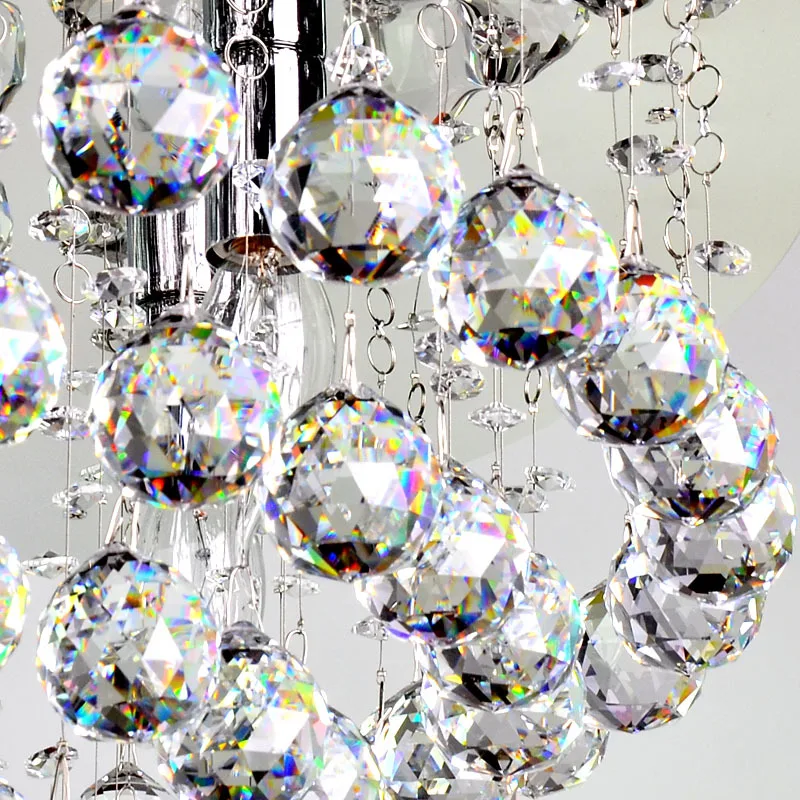 Top Quality 10pcs 40mm K9 Transparent Crystal Glass Faceted Chandelier Ball Lighting Pendant Fenghui Sphere Home Decoration