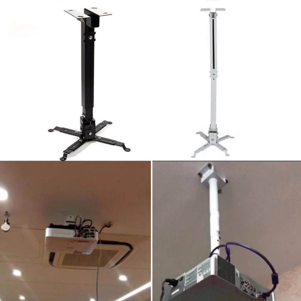 Universal Projector Bracket Retractable Extendable Adjustable Ceiling Mount Wall Bracket 5kg Loading Capacity Hanging Bracket