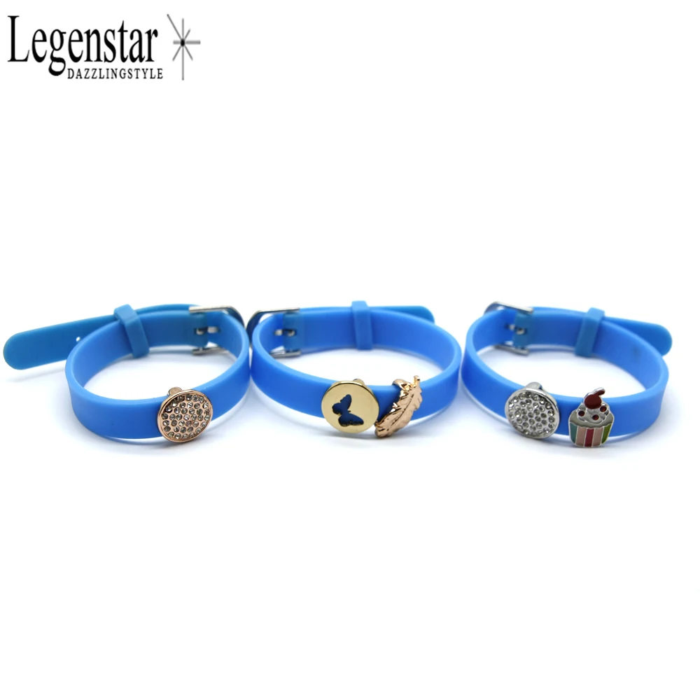 Legenstar браслеты с подвесками силиконовый кожаный браслет Bule Искусственный DIY для
