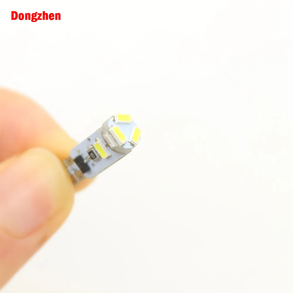 Dongzhen 10 шт. светодиодный автомобильный T5 5 3014 SMD клиновидный для салона светильник