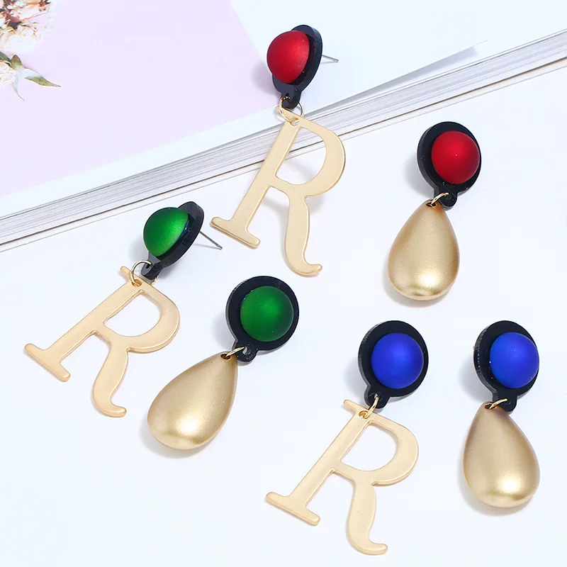 Dream Candy креативные серьги с буквами для женщин 3 цвета модные ассиметричные