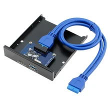 19Pin 20P Header to 5Gb/s USB-C USB 3.1 Type C USB3.0 Cable adapter with 2.5″ Floppy Drive Disk Front Panel Bay
