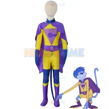 Детский костюм для близнецов высокого качества для взрослых и мальчиков на Хэллоуин, супергерой, лайкра, Zentai Gleek, супер друзья, костюмы для косплея