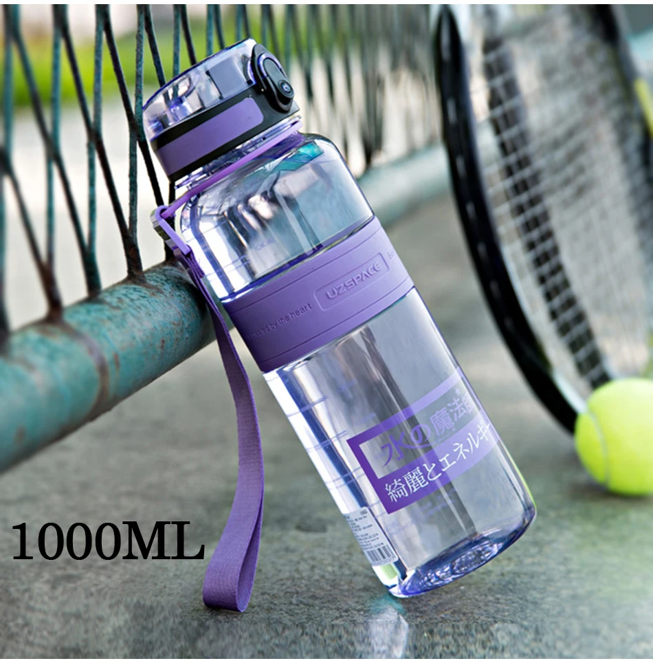 UZSPACE Water Bottles Fruit Tea Sport Portable LeakProof Shaker Tritan Plastic Drinkware 350ml500ml650ml BPA Free with Filter15