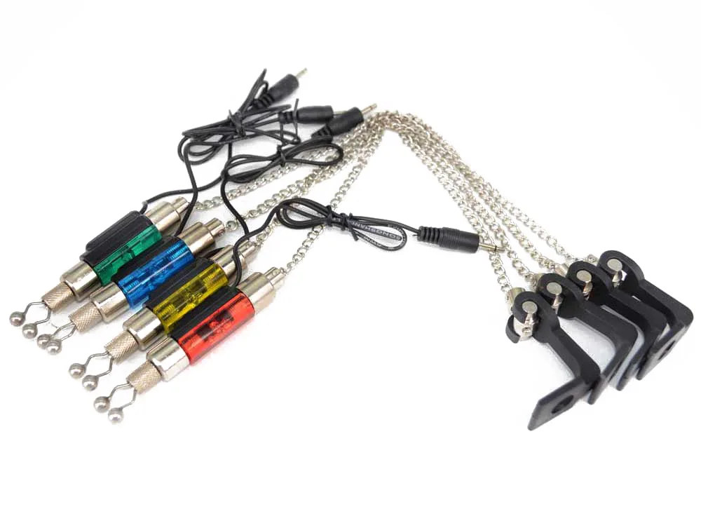 Alarme da Mordida de Pesca com Iluminado Swinger de Pesca Equipamento de Pesca Cores Carpa Ferramentas Sino Peixe - Alarme 4 10 De Pesca Ferramentas Sino Peixe Alarme
