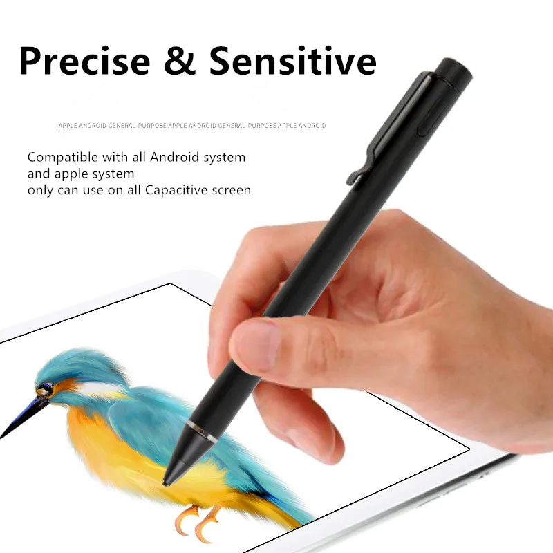 

Active Stylus pencil with Metal penpoint for drawing studing writing for Apple system for android system for capacitive screen