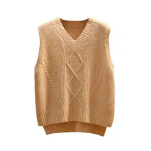 Новая мода весна осень женский шерстяной жилет без рукавов свитера кардиган пончо женский жилет