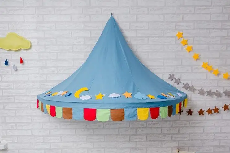 7 видов цветов индийского хлопка Стиль детская палатка кровать мантии игровой дом Детские фотографии чтения углу Игрушечные лошадки комнаты