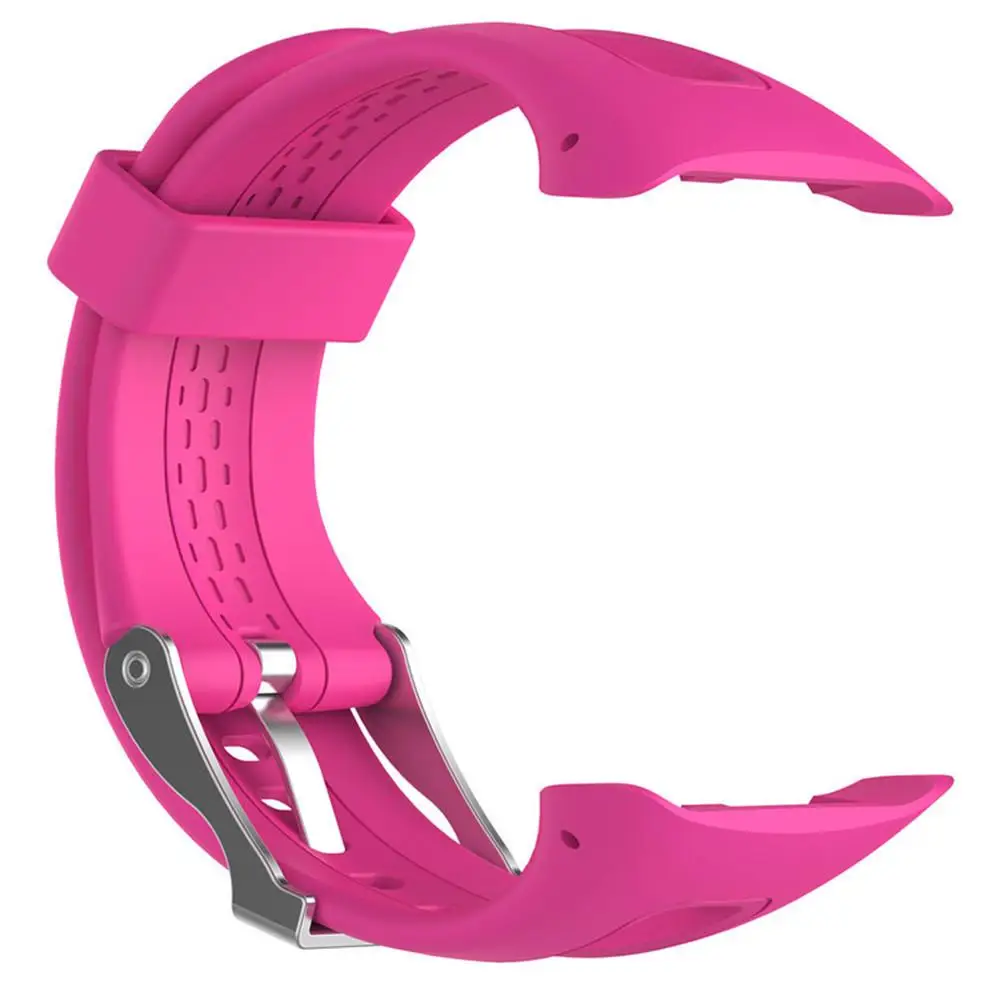 Watchbandfor Garmin Forerunner 10 15 GPS Running Small / Large With Tools Watch Quick Release Silicone Easy Fit Wrist Band Strap - Цвет: Pink