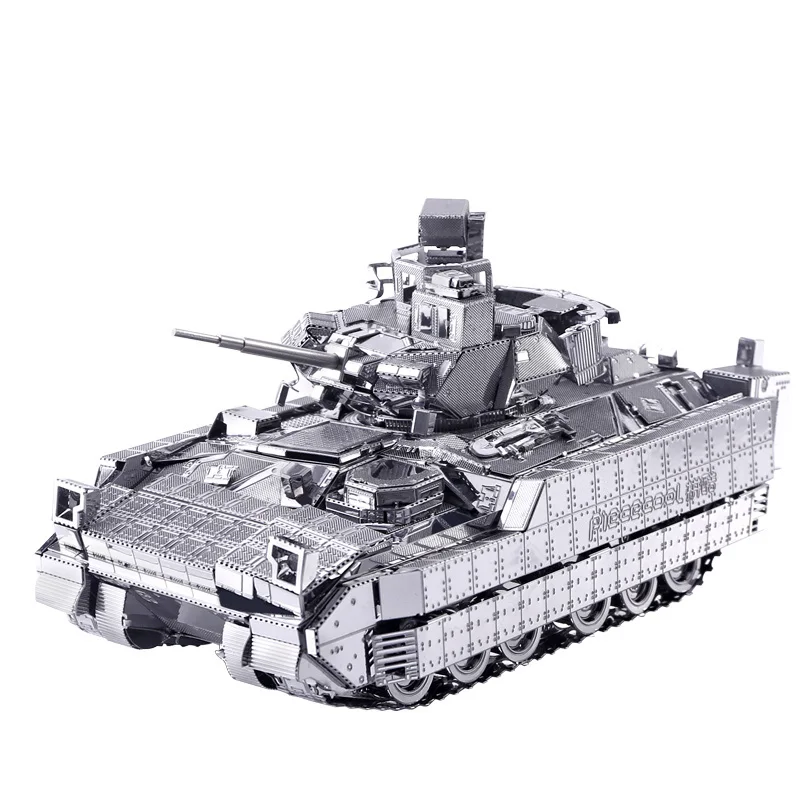 Сдельные M2A3 Bradley IFV Танк DIY 3d Металл Nano головоломки собрать модель Наборы P054-S