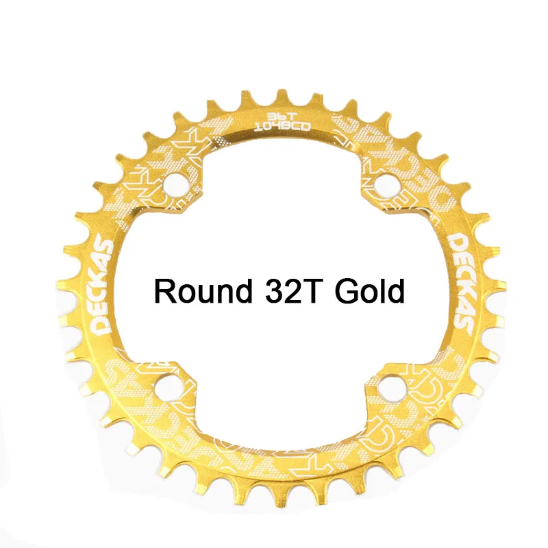 Bike Crank 104BCD Narrow Wide Crankset Single Plate 32T34T36T38T MTB Chainring Bicycle Chainwheel Bike Circle Round Shape (17)