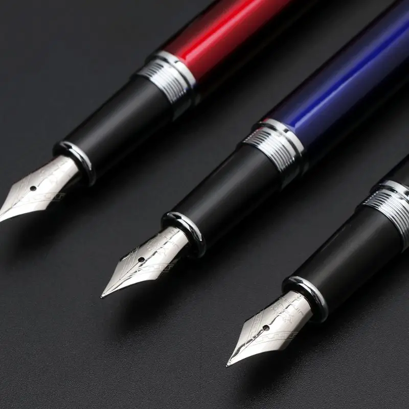 Jinhao 998 роскошная мужская перьевая ручка бизнес-Студенческая 0,5 мм дополнительный тонкий наконечник каллиграфия офисные принадлежности пишущий инструмент