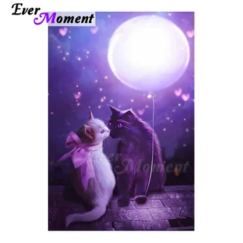 

Ever Moment Diamond Painting Cat Balloon Decoration For Home Full Square Drill Diamond Embroidery Cross Stitch 5D DIY S2F1999