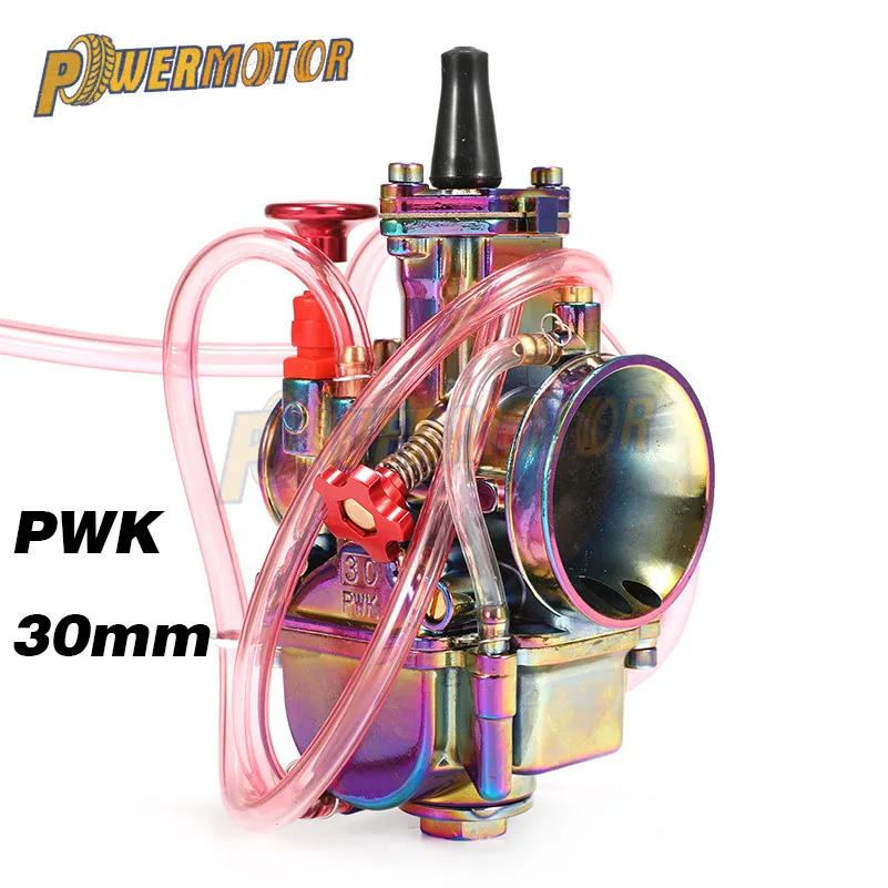 

30mm Motorcycle PWK Carburetor Carburador Carb for 110cc - 250cc 2T/4T two stroke Engine Scooter Dirt Pit Bike colorful
