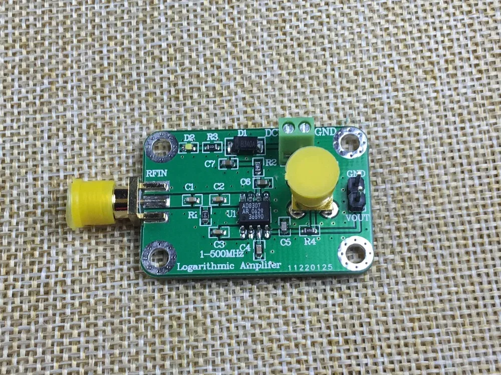 

AD8307 1MHz to 500MHz Wideband RF Detector RF Power Meter Strength Meter