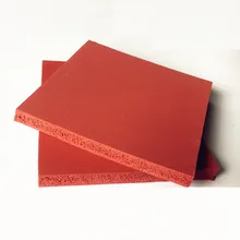 Силиконовая губка пластина листовая доска теплоизоляционное покрытие полоса квадратная 500x500x8 мм красный белый