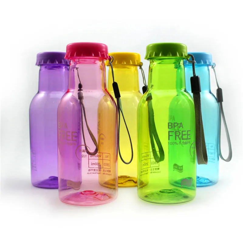 

350ML Leak-proof Unbreakable Sport Travel Cycling Water bottle Reusable Soda Bottle