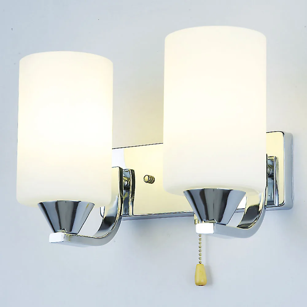 

HGhomeart Indoor Lighting Simple Bedside Reading Lamp 110V-220V E27 Led Wall Lamp Crystal Bathroom Lighting Bathroom Lights