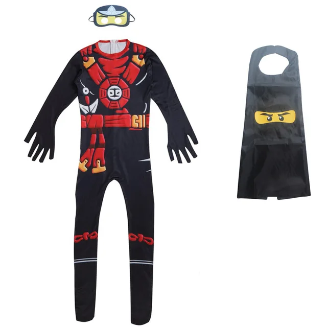 

New Kids Ninjago costume fashion boys children amazing batman masks costumes suit boy halloween Cosplay ninja clothing