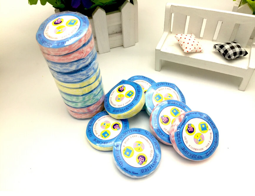

10 Pcs/Pack Outdoor Traveling Magic Disposable Towel Face Hand Kitchen Compressed Towels Nonwoven