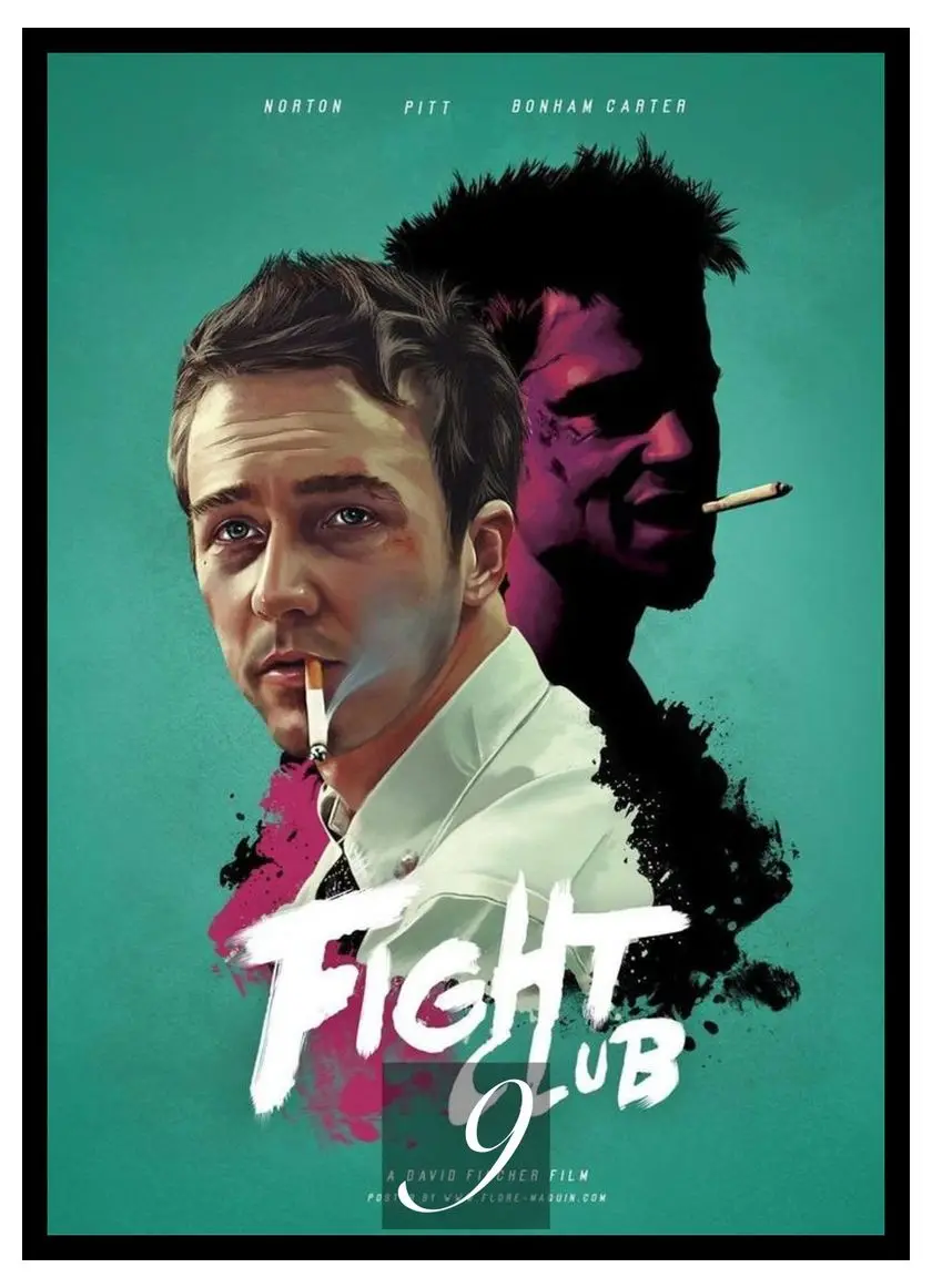 Fight Club фильм домашняя декоративная живопись белая крафт-бумага плакат для кафе комната 42X30 см