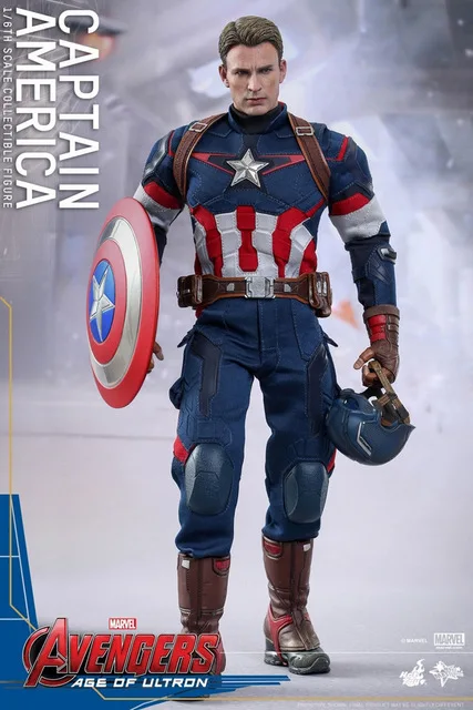 

High quality The Avengers 2 Captain America 1/6 Joint movable PVC Action Figure Model Collectible Toy 32cm HRFG448