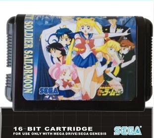 

Pretty Soldier Sailor Moon - 16 bit MD Games Cartridge For MegaDrive Genesis console