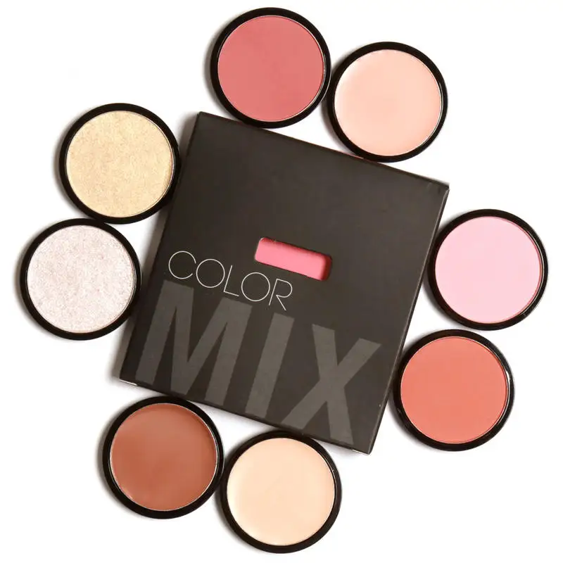 

FOCALLURE Face Make Up Camouflage Pressed Powder Highlight Mix Colors Optional Moisturizing Oil-control Contour Bronzer Makeup
