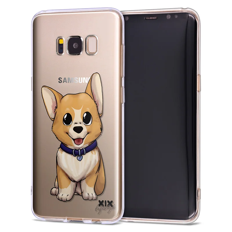 Мягкий чехол из ТПУ с узором для samsung Galaxy S8 чехол собак для samsung S9 чехол для samsung S7 край S8 S9 S10e S10 плюс J3 J5 J7 - Цвет: 11