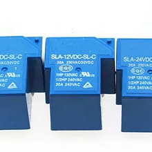 10 шт., 6pins, SLA-05VDC-SL-C SLA-12VDC-SL-C SLA-24VDC-SL-C T90 30A 250VAC 30VDC реле