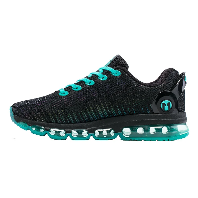 ONEMIX/мужские кроссовки, легкие, цветные, сетчатые, спортивные кроссовки, мужские, цветные, для бега, кроссовки, для ходьбы, черные, размеры 36-46, США 4-12 - Цвет: men black blue