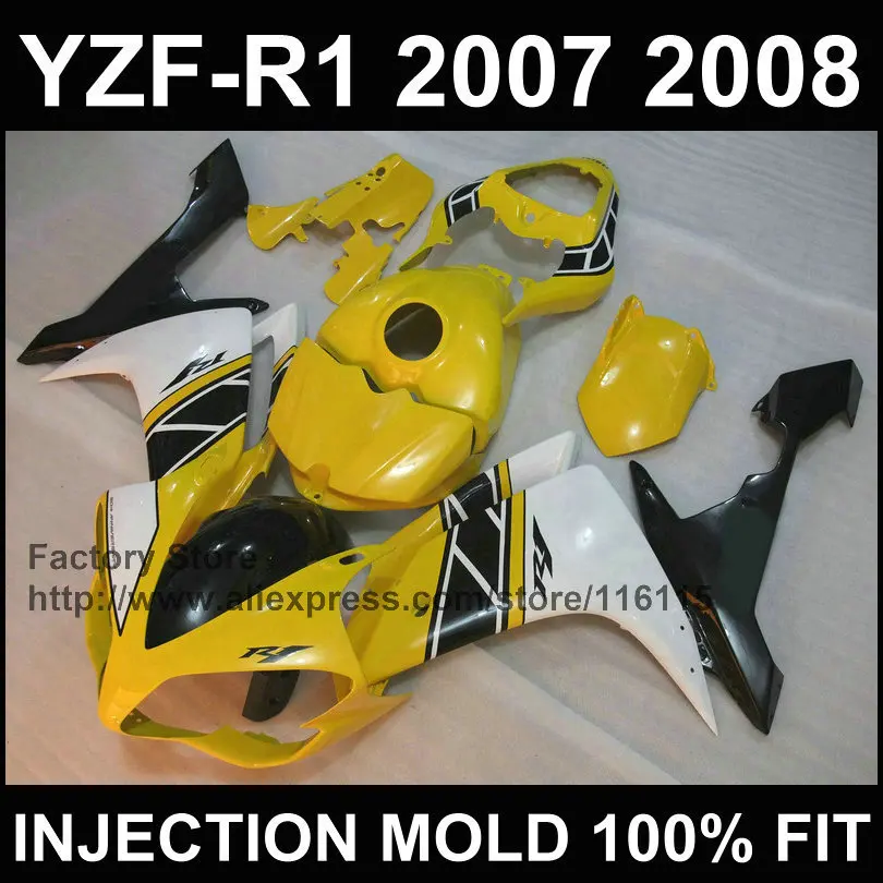 Комплект обтекателей для мотоцикла YAMAHA R1 2007 2008 YZF 07 08 7 подарков|Полные комплекты обтекателей| |