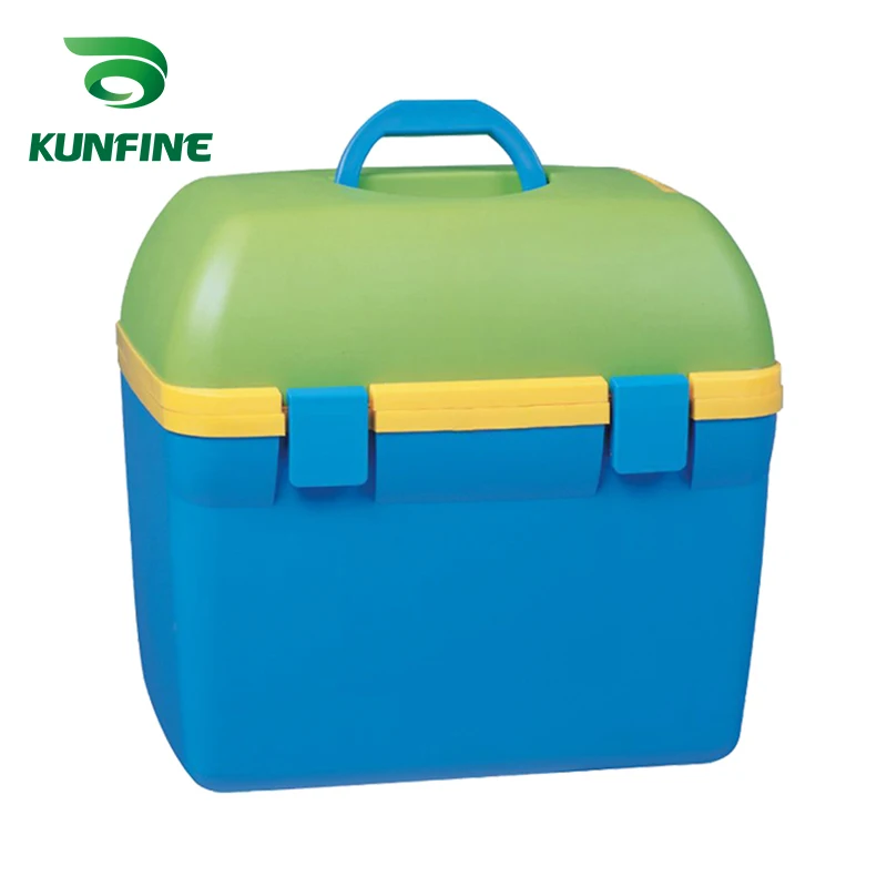 KUNFINE 12V DC автомобильный холодильник 18L Многофункциональный холодильник автомобильный переносной холодильник морозильник охладитель синий низкая энергия 36W