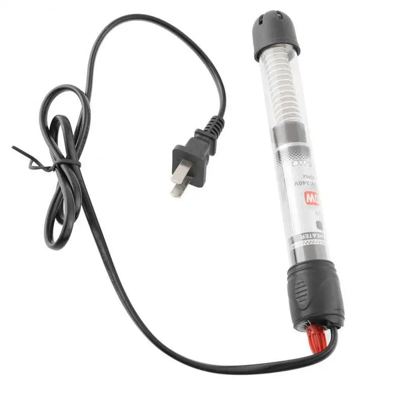 25w-300w Submersible Fish Tank Water Heater Mini Adjustable Rod For Temperature Control Aquarium Accessories Shatterproof Glass