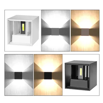 

2pcs Waterproof 7W Cube LED Wall Lamp Industrial Decor Indoor Decoration for Bedroom Bathroom Lights Fixtures 110-220V