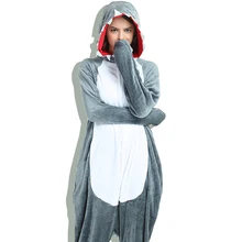 

New Animal Pajamas Women Costumes New Shark Onesies Men Pyjamas Costumes Cartoon Sleepsuit Sleepwear