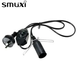 Smuxi США/ЕС/Великобритания/АС Plug 1/1. 2/1. 8/2 м E14 лампа База Электрический Мощность с диммер шнур для гималайской соли лампы белый/черный