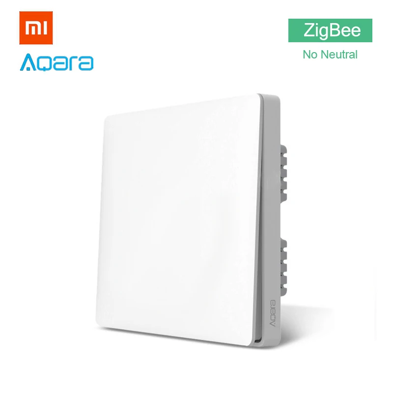 

Xiaomi Aqara Smart Light Switch Home ZigBee No Neutral Version Single Button Key Smart Home for Mi Home APP MIJIA Gateway Hub
