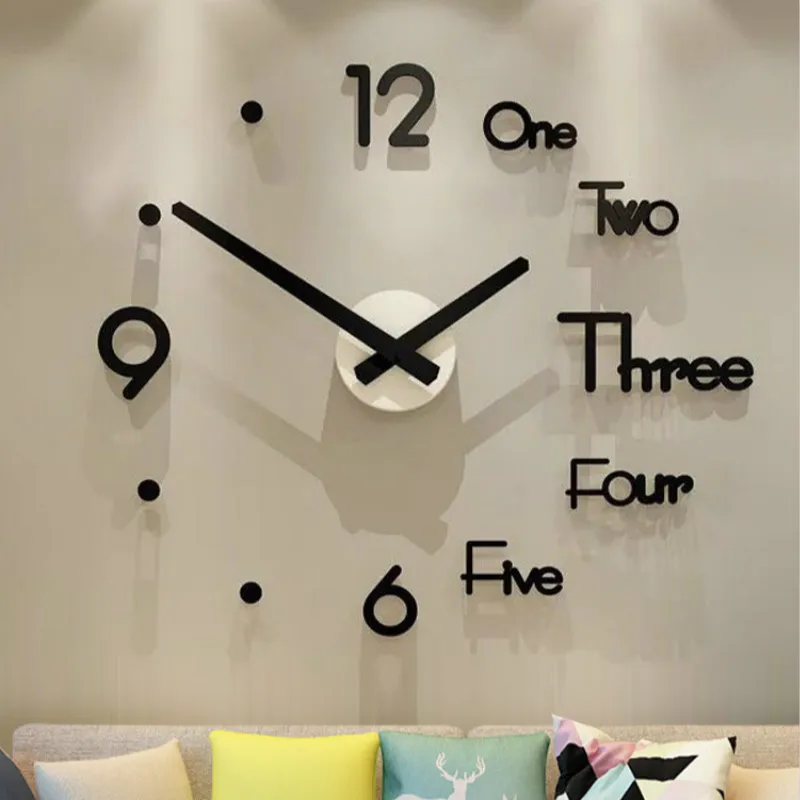 

watch digital Diy Clock Wall Clock Living Room Home Fashion Modern Minimalist Decoration Nordic Creative Personality Wall Clock