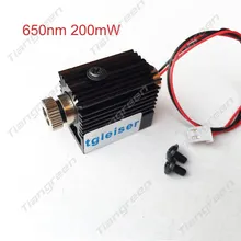 650nm Red Laser Module mini engraving machine adjustable cnc parts 200mw with holder heat sink