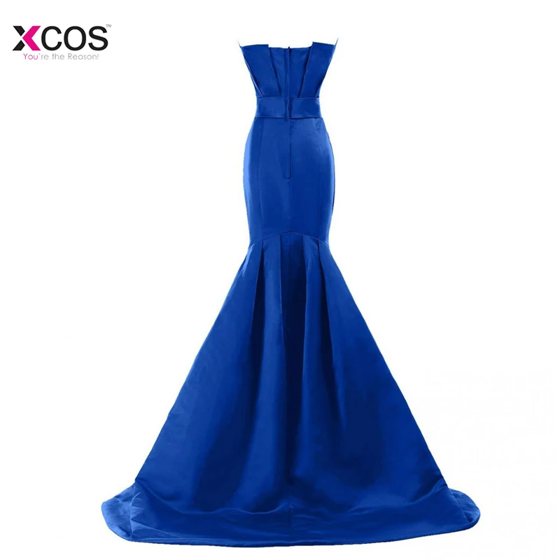 Royal Blue Mermaid Evening Dresses Long 2018 Elegant Satin Lace Applique Beads Women Dresses Evening Party Prom Royal Blue Mermaid Evening Dresses Long 2018 Elegant Satin Lace Applique Beads Women Dresses Evening Party Prom