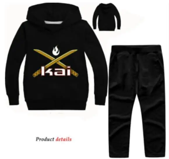 

Boys Hooded Long sleeve Outwears+pants suit toddler Boys Casual Tracksuit kids clothes Children Ninjago clothing Sports sets
