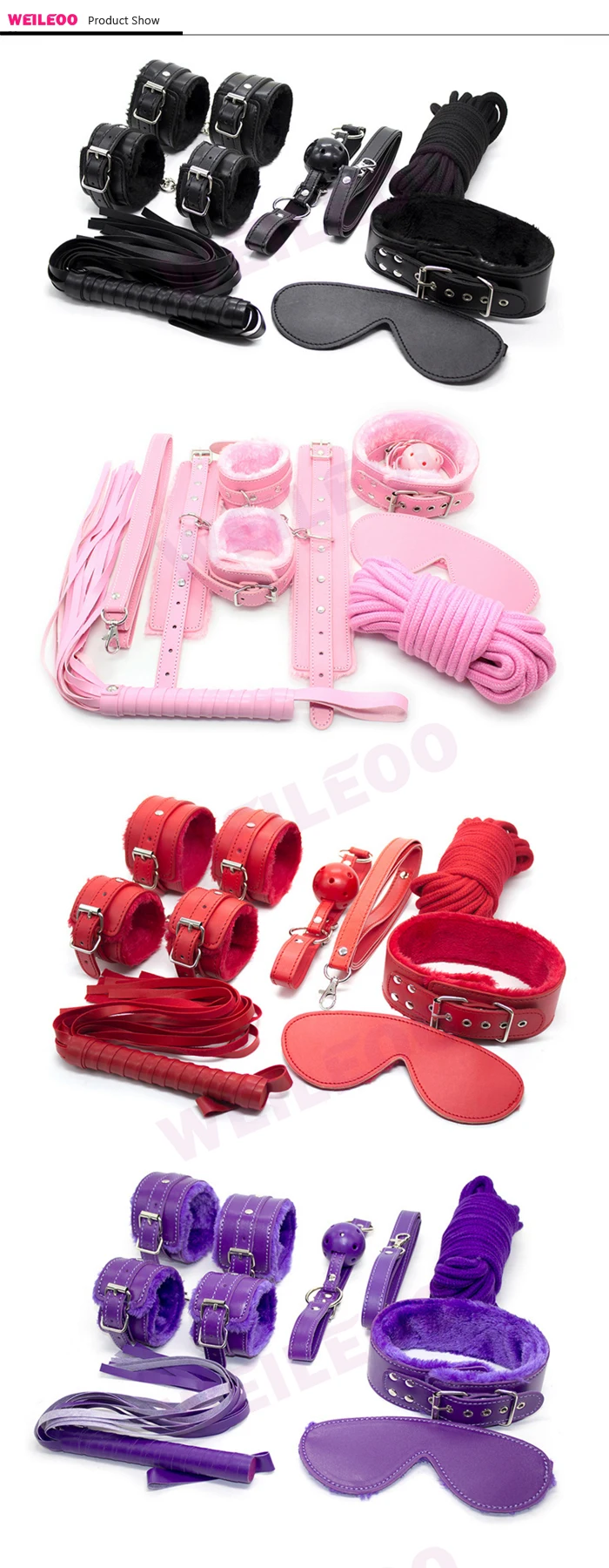 7 pcs kit bondage set sex dice game adult erotic toy adult game fetish slave bdsm bondage restraint adult sex toy for couple 2
