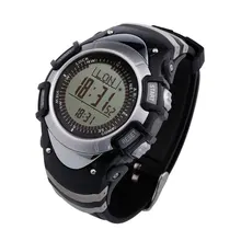 3ATM Wasserdichte Outdoor-sportarten Smartwatch männer Digitale Backlit Höhenmesser Schrittzähler Thermometer Kompass FR8204 Schauen SW005